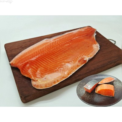 S75K 日本青森縣急凍鱒魚柳(有皮，魚背帶有小量細骨，約1.00kg左右/邊)會員價HK$268.00/kg(價格以過磅為準)